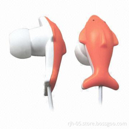 Cartoon Animal Dolphin-shaped Earphones for Kids, 20-20kHz Frequency Range
